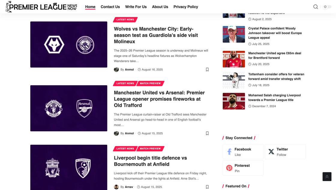 Premier League News Now preview